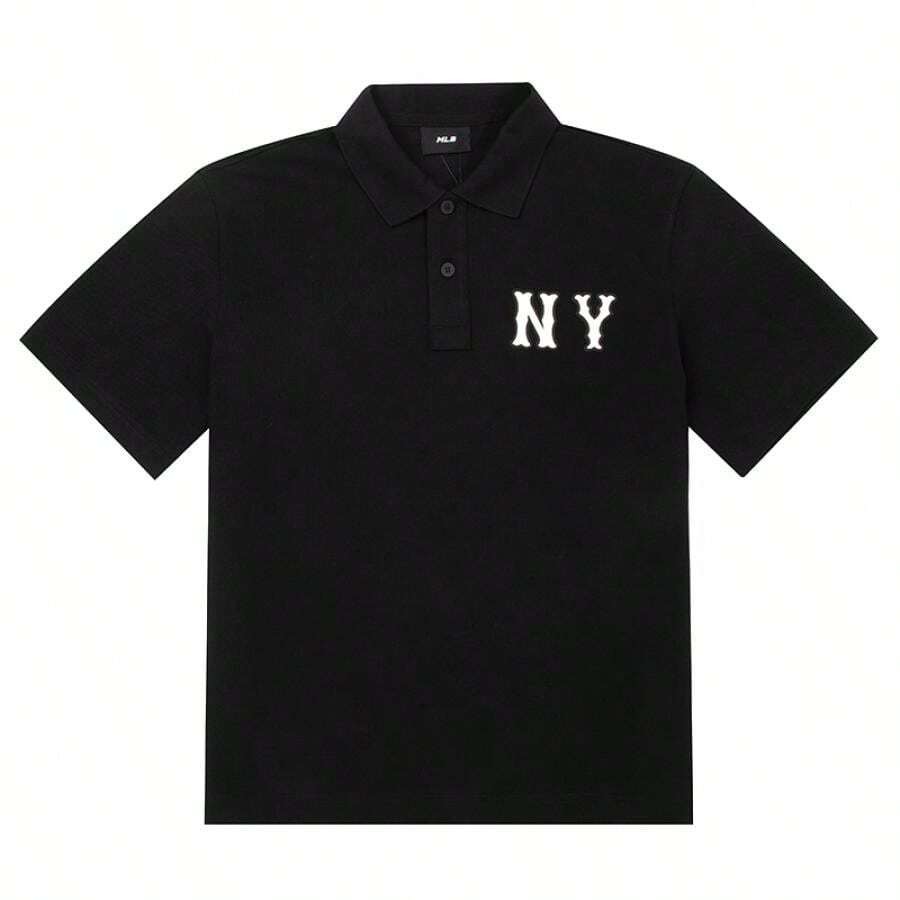 Oversized Poloshirt mit Cooper's Logo, Kurzarm Unisex Sport, Pendeln