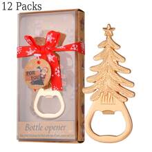 Zestaw prezentowy z otwieraczem do butelek na Boże Narodzenie, Cztery rodzaje otwieraczy do butelek, Choinki, Bałwany, Płatki śniegu, Świąteczne wózki prezentowe, Dekoracje świąteczne do domu, Upominki na świąteczne przyjęcie, Dekoracje świąteczne, Upominki na przyjęcie