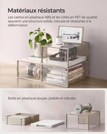 SONGMICS Shoe Boxes - Beige - View 5