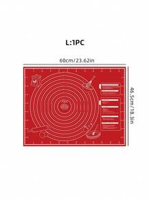 1pc Premium EVA Kneading Mat - Non-Stick, Easy To Clean Baking Mat, Dough Rolling Mat, Candy Mat, Pie Crust Mat, Oven Liner, 46.5x60cm And 30x40cm, Foldable Multi-Functional Kitchen Baking Tool - EVA Single Layer Dough Kneading Pad - View 12