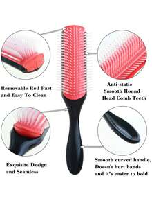 1/3/6/12/13/15件套男女通用美发梳套装，包含梳子套装，可用于蓬松造型、边缘梳理和后梳，九排梳，喷雾瓶（用于梳理打结的头发），头皮按摩洗发刷，优质宽齿梳，花朵发夹，造型梳套装，梳子，发刷，梳子，梳子，打结梳，球形梳，迷你发刷，发刷套装，木梳，发刷，迷你发刷，打结梳，发刷，美发产品，美发工具，美发用品，护发，卷发梳，美发设备，旅行必备，旅行必备，发型，美发，发刷，后梳，造型梳，卷发梳，边缘梳，发梳，梳头发，发刷套装，梳头发，卷发梳，打结梳，女士发刷，头发，旅行，美发产品，美发工具，头发理发用品、理发师、理发配件、理发店、美发设备 - 彩色 - 查看 6