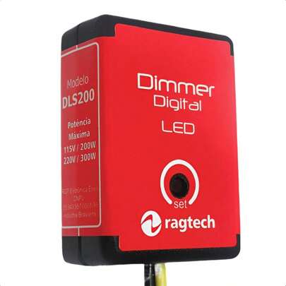 Dimmer Digital Ragtech 200W/300W para Lâmpadas LED e Incandescentes