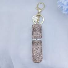 水钻奢华香水可填充瓶钥匙扣 - 便携式防漏香水雾化器 - 彩色 - 查看 8