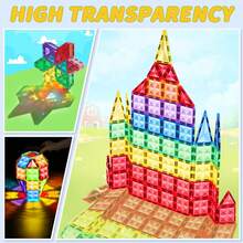 30/50/100 piezas Bloques magnéticos Juego de bloques de construcción de diamantes para niños y niñas Preescolar Juego educativo de construcción con imanes Juguetes apilables STEM Regalos de cumpleaños para niños y niños pequeños de 3 4 5 6 7 8 9+ años