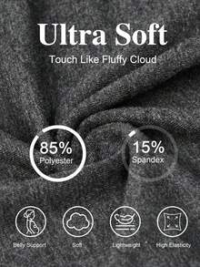 TELALEO 4条装 女士孕妇紧身裤 遮肚高腰瑜伽健身孕妇裤 运动服 - 彩色 - 查看 5