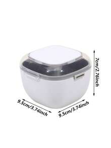 便携式假牙和隐形牙套清洁盒 - 浸泡和储存固定盒，免电池口腔护理（不含牙套），储物盒 - 彩色 - 查看 8