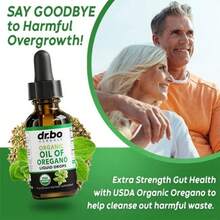 Miriyalyad Dr. Bo Organic Oil Of Oregano Liquid Drops - Immune Support, Herbal Tincture, Gut Health, Overall Health - 200 Servings & Vegan - 1 Fl O 3PCS - 3PCS - 查看 3