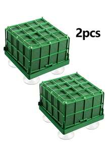 1 Set Square Floral Foam With Suction Cup, Wedding Decoration Supplies, Flower Arranging Foam, Suitable For Valentine's Day, Mother's Day, Halloween, Christmas Decorations,Fake Plants
