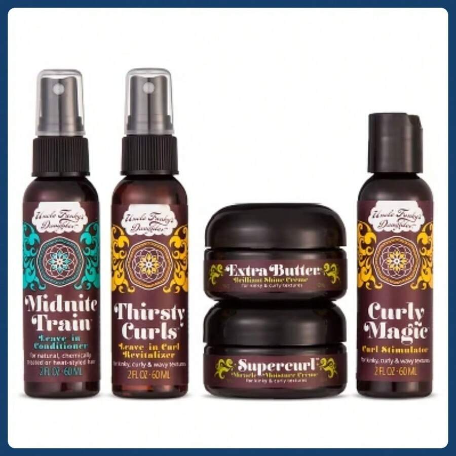Complete Hair Care Travel Set For Curly Hair - 10 Fl Oz Hydration Kit