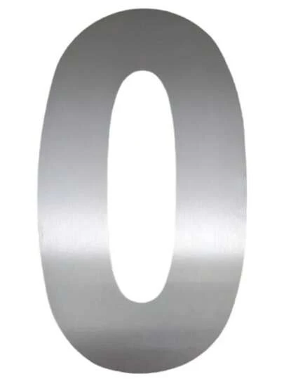 NÚMEROS RESIDENCIAIS AÇO INOX 7 CM FACE ESPELHADA