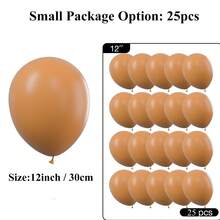 Party Balloons 25pcs/50pcs 12 Inch Happy Birthday Party Balloons Graduation Ceremony Jungle Wild Theme Party Decoration, Christmas - Mocha Brown - View 8