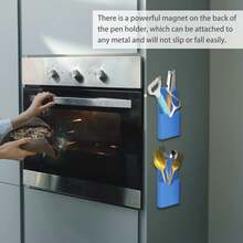 1pc Magnetic Dry Erase Whiteboard Marker Storage Rack, Adjustable Compartment Magnetic Pen Box, Writing Board Chalk Storage Box, Locker Storage Device, Suitable For Whiteboard, Refrigerator, Remote Control Rack, Office, Home, Kitchen, School, Magnetic Cup, Blackboard Storage Pen Holder, Multiple Types, Multi-Color Options