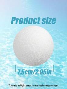 Pool Cleaning Ball For Pool Spa Hot Tubs, Reusable 3-Inch Hot Tub Absorber Ball, Washable Hot Tub Oil Spa Sponge, Removes Scale, Hot Tub Pool Oil Scum Filter Sponge Ball Hot Tub Scum Filter Oil Suction Decontamination Sponge, Suitable For Pools, Hot Tubs, Spas
