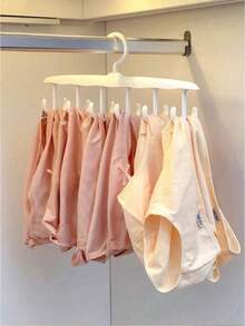 1PC Rotating Hook Rack For Closet And Dorm Room, Space-Saving Bra Strap Organizer, Wavy Multifunctional Clothes Rack, Compact Entryway Storage Solution, Durable Metal Hanger Rack With 360-Degree Rotating Hooks, Ideal For Small Rooms, Home Organization, Laundry Area, Garment Accessories, And Everyday Wardrobe Essentials; Suitable For Lingerie, Belts, Scarves, And More While Keeping Items Neat And Accessible