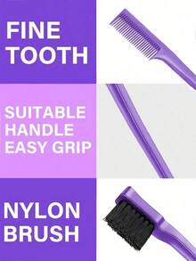 7件套美发造型工具套装，包括200毫升喷雾瓶、顺发梳、蓬松梳、尖尾梳、发际线梳、编发工具、弹性发圈剪钳、一次性发圈取下器、卷发圈取下器 - 彩色 - 查看 8