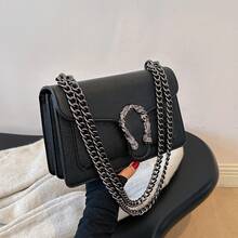 2025 New Fashion Chain Bag Single Shoulder Crossbody Small Square Bag - 白色 - 查看 2