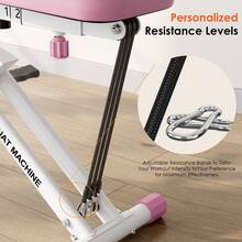 Dlandhome Squat Assist Trainer For Hip And Leg Exercises, 5-Position Adjustable Seat Cushion, Upgraded Version Enhanced Resistance,Squat Exercise Equipment For Home Gym Fitness - Hồng - Xem 6