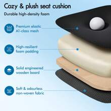 ELFORDSON Ergonomic Office Chair, Adjustable Lumbar Support Desk Chairs For Home Office, Mid-Back Swivel Mesh Computer Chair With Flip-Up Armrests, Tilt Function, Black & White - Black - View 4