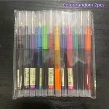 12pcs Goodbye To Ink Leakage And Dirty Hands! 12-Color Liquid Ink Rollerball Pens, Large Capacity Refills Write Smoothly Without Ink Leakage, Quick-Drying Oil-Based Ink, 0.5mm Needle-Tip For Precise Ink Control, Ideal Stationery For Students, Exams, And Daily Note-Taking - Multicolor - View 10