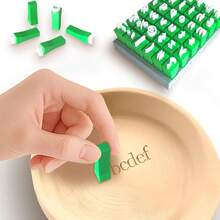 Polymer Clay Letter Stamp Set, Personalized Pottery Clay Stamp, DIY Embossing, Family Activities - Multicolor - View 5