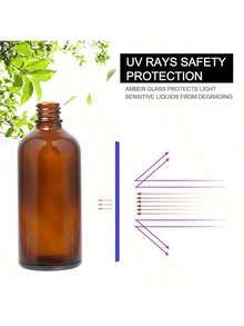 Amber Red Essential Oil Spray Bottle, 100ML Small Spray Bottle, Convenient For Travel, Leak-Proof - Suitable For Toner, Face And Hair Spray - Brown - View 5