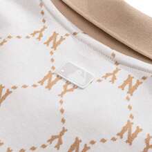 MLB فستان رياضي نسائي بتصميم رفيع مطبوع بشعار DIA، فستان كاجوال مريح - العاج - مشاهدة 7