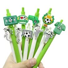 1pc/5pcs/10pcs Set Creative Football Themed Ballpoint Pens, Playful & Cute Green & White Football Design, Office Stationery Writing Pens [Ballpoint Pen, Quick-Drying Pen, Gel Pen], School Supplies, Cute Signature Pens, Suitable For Girls And Students, Classroom Rewards, Back To School Gifts - Multicolor - View 11