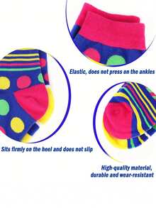 5 Pairs Funny Socks, Crazy Novelty Socks, Geometric Socks, Interesting Mid-Calf Socks, Suitable For Men, Teenagers As Gifts, Fall