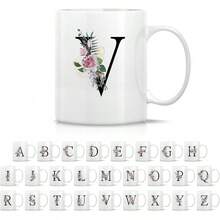 Alphabet Letter V Initial - White