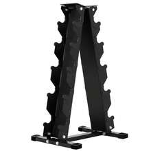 Dumbbell Rack Stand Only, Weight Rack For Home Gym, Large Capacity Rust-Resistant Coated Dumbbell Storage Rack, With Non-Slip Base - Black - View 2
