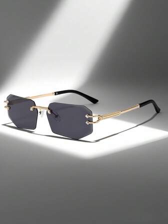 1개 프레임리스 엣지 레트로 패션 패션 안경, 유니섹스, 캐주얼, 휴가, 스트리트 스타일, 해변 파티, 휴일 선물에 적합