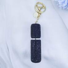 水钻奢华香水可填充瓶钥匙扣 - 便携式防漏香水雾化器 - 彩色 - 查看 9