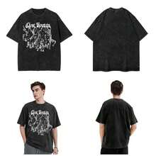 Ovresize Haunted Mound Sematary Ghost Mountain Outfit Shirt Y2K  Washed Style T-Shirts  Man Fashion Top Tees Streetwear - TT - View 5