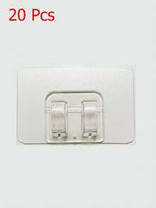 Paquete de valor de 50/100 ganchos para luces de patio y exteriores - 50/100 con cinta - sin daños, sin herramientas necesarias, no poroso, resistente al agua, resistente a los rayos UV, excelente para baños y cocinas