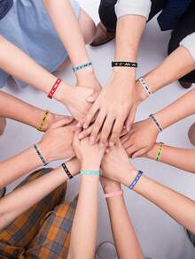 Wipaka Bộ 6/8/14 vòng tay Thiên Chúa giáo WWJD dành cho nam nữ, Vòng tay Thiên Chúa giáo WWJD số lượng lớn, Vòng đeo tay có thể điều chỉnh - Vòng tay Chúa Jesus sẽ làm gì - Nhiều màu - Xem 8