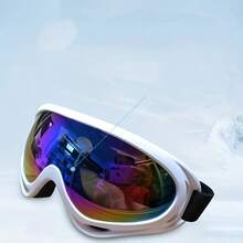 1pc This Goggle Isn't Just For Skiing – It's Your All - Weather, All - Activity Shield. Block Wind, Dust, And Debris While Skiing, Biking, Climbing, Or Working. The Tough Frame And Sealed Design Keep Your Eyes , No Matter The Sport. One Goggle, Endless Adventures.The Rainbow - Tinted Lens Looks Awesome And Blocks Harsh UV Rays. On Bright Ski Slopes Or Sunny Climbs