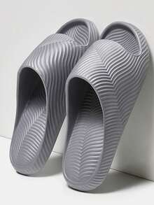 Nuevas Pantuflas EVA Grises Unisex de Verano: Silenciosas, Antideslizantes, Transpirables y Secado Rápido | Zapatillas Parejas para el Hogar, Moda Casual y Cómodas, Ideales para Baño y Vacaciones en la Playa - Gris - Ver 8