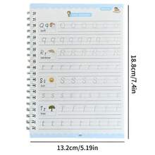 1 本 16 页 Sank 英文字母凹字帖，英文书法字母练习，字体学习和书写英文练习册，学校用品，返校