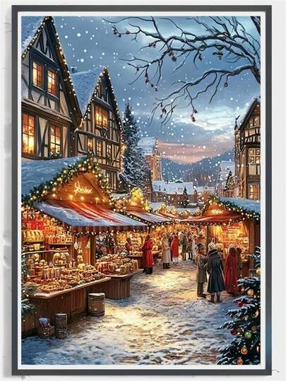 1pc 5D Full Drill Diamond Painting Kit, Diamond Painting Craft, Mosaic Decor Wall Art, Suitable For Beginners, Home Living Room Office Decor, Mother's Day Christmas Gift, Frameless