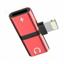 双 Lightning 端口音频 + 充电适配器，兼容 14 13 12 Mini 11 Pro Max XS XR X 7 8 Plus/iPad Air（仅兼容原装有线耳机） - 彩色 - 查看 10