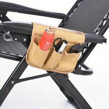 Borsa multifunzionale per lo storage, borsa portaoggetti da appendere al bracciolo della sedia da campeggio, borsa laterale portatile