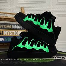 Men's Shoes Casual Sports Shoes Men's Cushioning Pressure-Relieving - L349 đen phát sáng - Xem 1