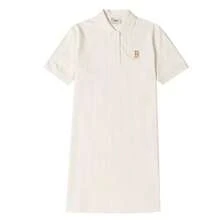 Damen Basic Polokragen Pikee Kleid