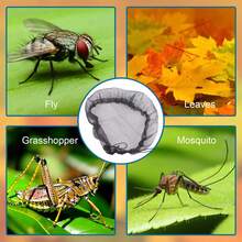 2pcs/Set 60cm Cleaning Supplies Outdoor Anti-Leaf Insect Net Cover Bucket Cover Rain Cover Water Tank Protection Cover Filter Screen Cover