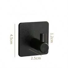 1/2/4/6 خطاف مربع لاصق من الفولاذ المقاوم للصدأ، خطاف منشفة بدون ثقب للحائط، خطاف مقاوم للماء لتعليق الأرواب، رف خطاف، منظم معلق للحمام، ديكور الغرفة، ضروريات المنزل والشقة، للتنظيم والتخزين في الحمام والمطبخ اليوم الوطني