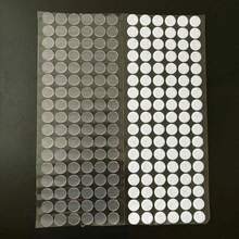 1cm/0.39in, 1.5cm/0.59in, 2cm/0.78in Clear Dot White Adhesive Hook Fastener Rings, Strong Glue Sticky Discs, Suitable For Double-Sided Tape, Applicable For Classroom, Office And Home DIY