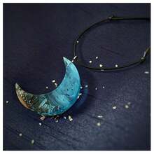 YP Glow In The Dark Necklaces Jellyfish Jewelry Resin Luminous Glowing Pendant-796614 - Z-Moon - 查看 4