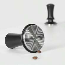 可调式恒力咖啡压粉器 | 304 不锈钢平底防偏移设计，自动弹簧回弹，浓缩咖啡萃取工具，51/53/58 毫米多尺寸