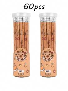 12 支/30 支带橡皮擦的返校水豚主题铅笔，适合艺术家和学生，以可爱的水豚插图为特色，可用于绘画、素描和写作 - 彩色 - 查看 13