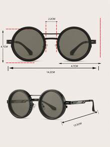 1 副可调节旋转变色复古装饰派对眼镜 - 彩色 - 查看 10